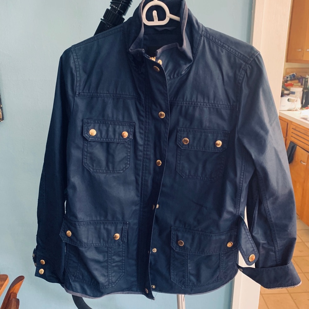J Crew Navy Safari Jacket